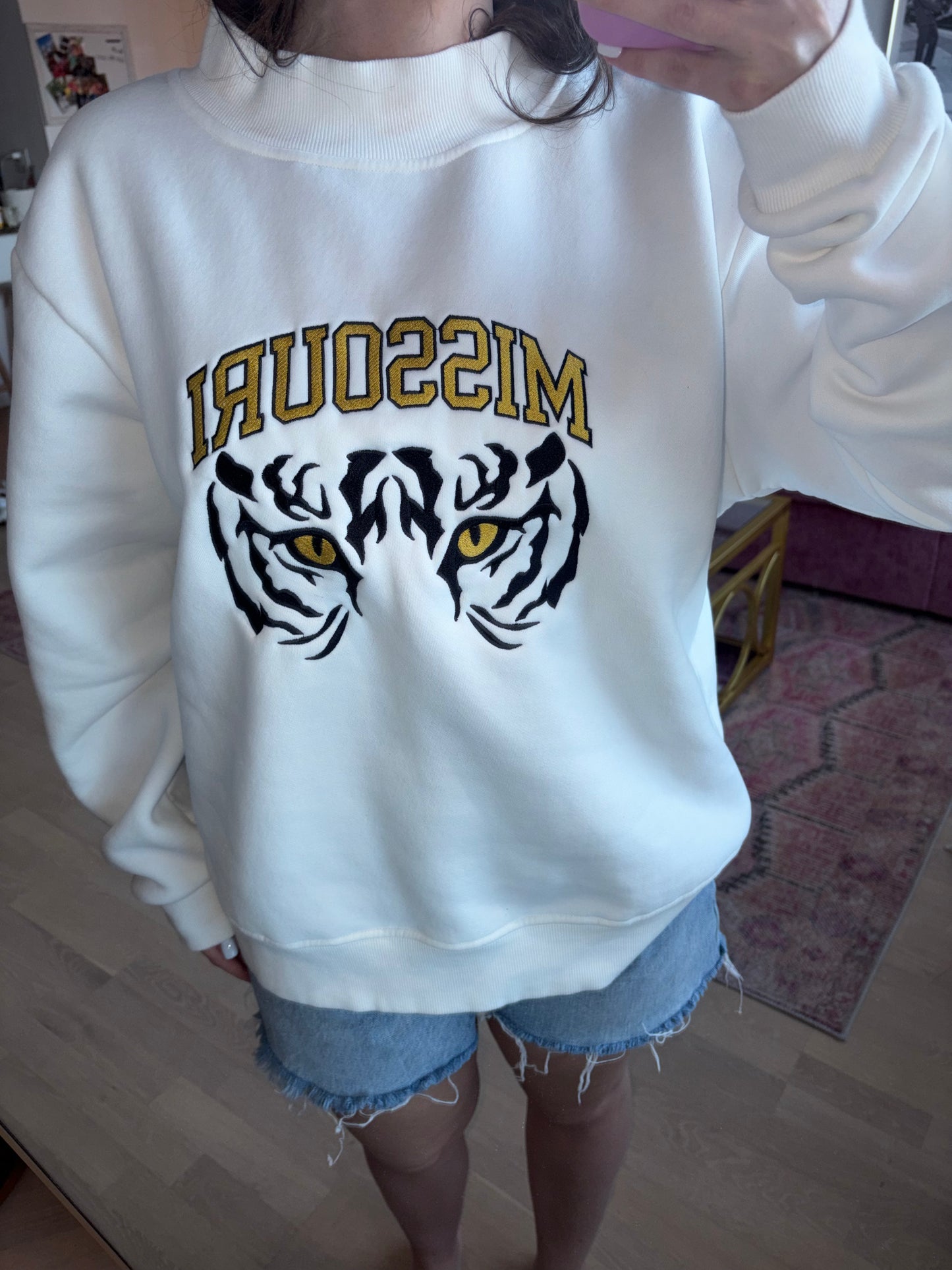 Mizzou Mockneck Crewneck